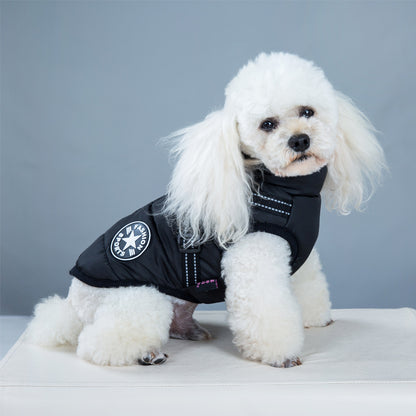 Waterproof Dog Clothes Winter Dog Coat with Harness Warm Pet - Pet Costumes