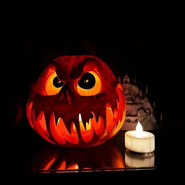 Halloween Party Props for Outdoor Elegant Skull Head Pumpkin - Discount Halloween City