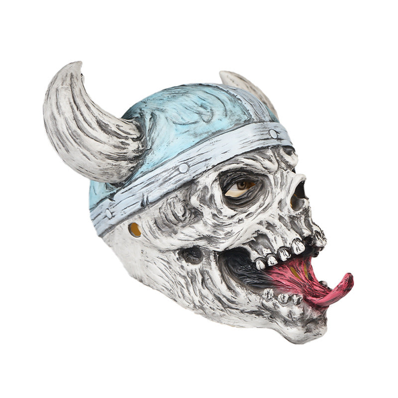 Halloween Viking Ugly Latex Mask - Discount Halloween City
