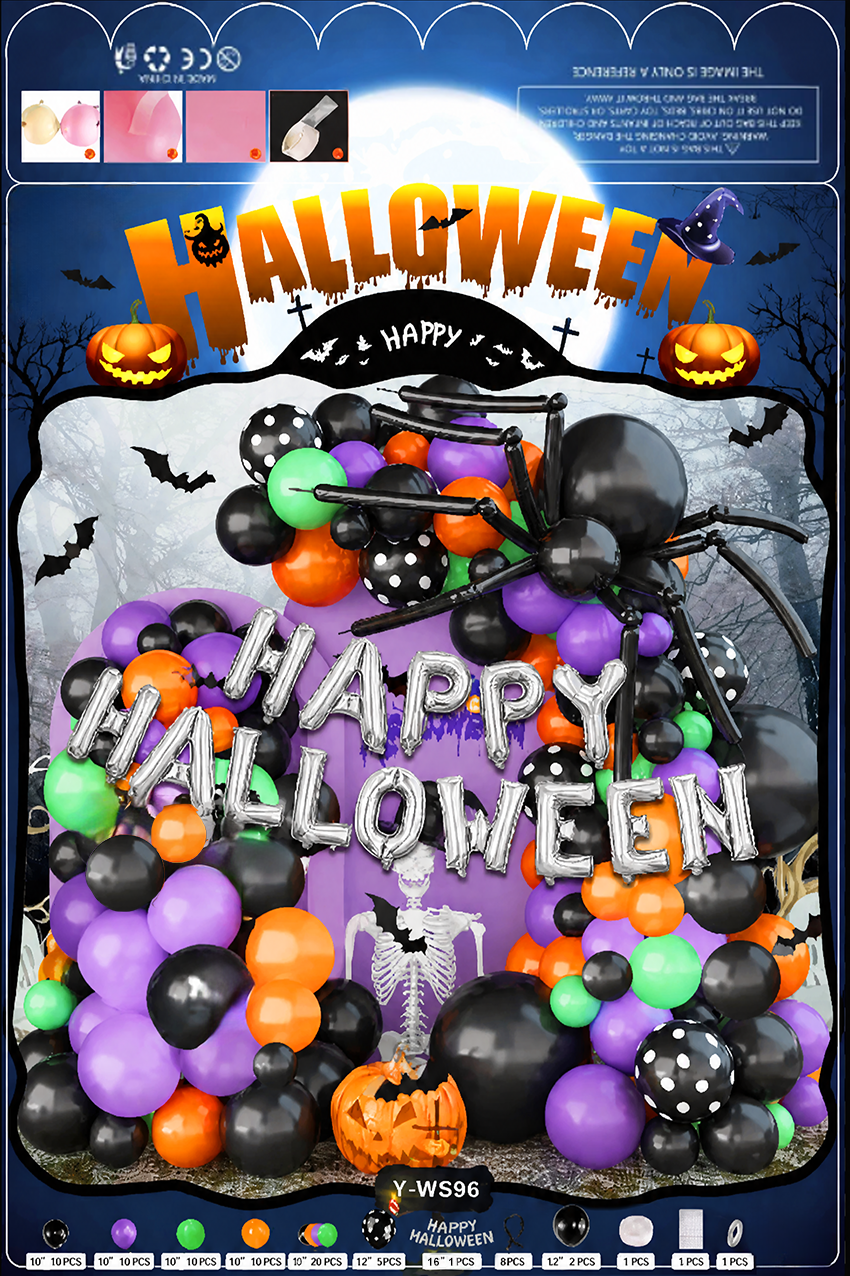 Halloween Party Balloon Arch Set Happy Halloween F07M2-1 Y-WS96
