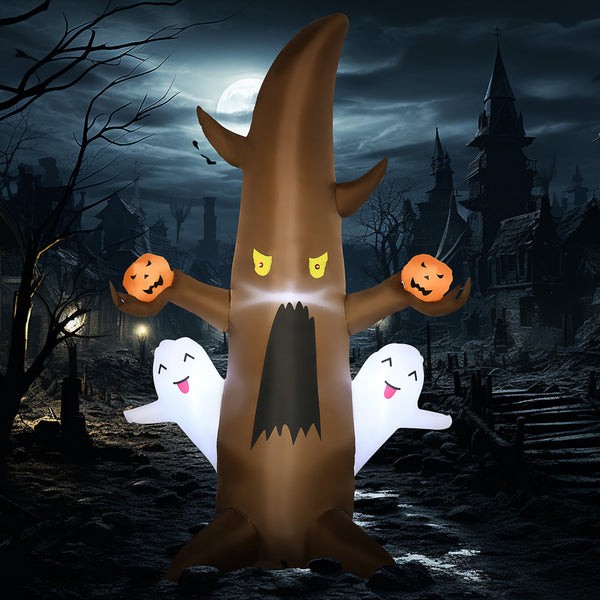 5 Halloween Inflatables Outdoor Decorations Ghost Tree with - Discount Halloween City