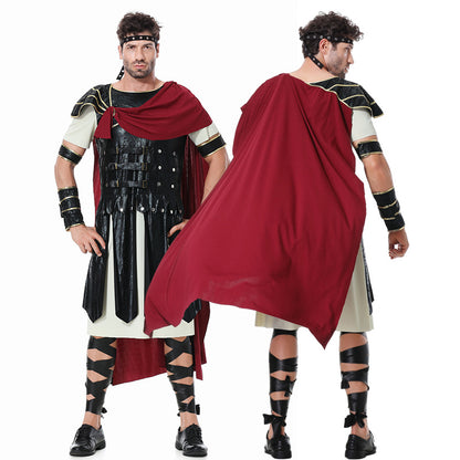 Halloween Costume Roman Gladiator Cosplay Performance Wear - Discount Halloween City