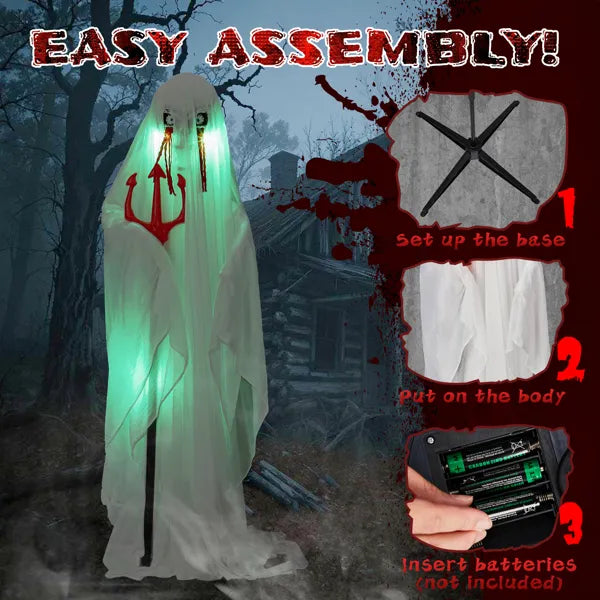 4.3ft Halloween Decorations Outdoor Life Size Animatronics - Discount Halloween City