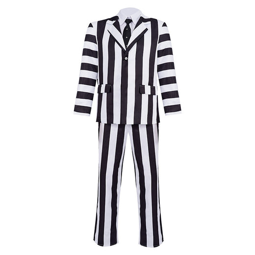 Striped Undead Trickster Cos Costume