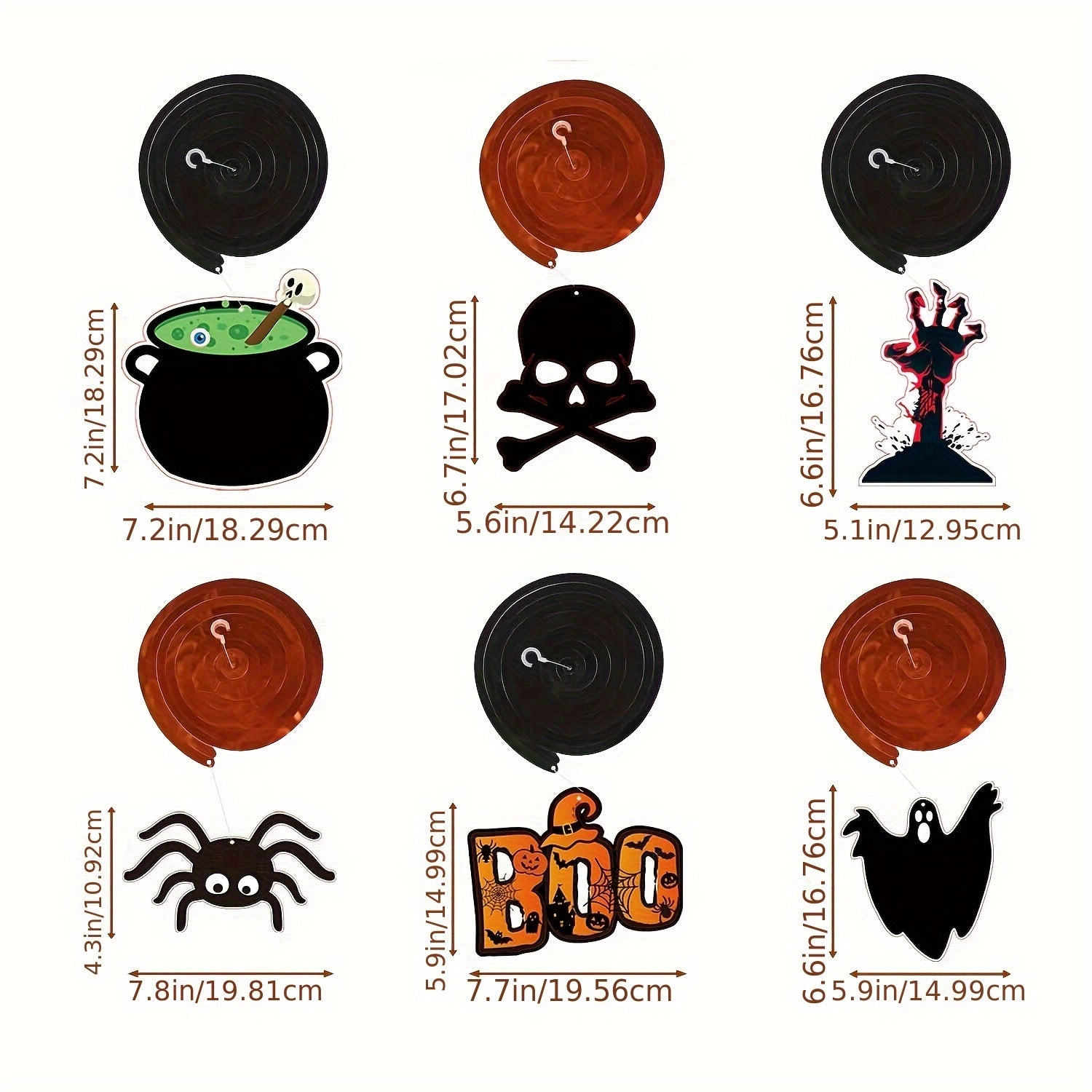 36pcs Halloween Hanging Swirl Decorations - Discount Halloween City