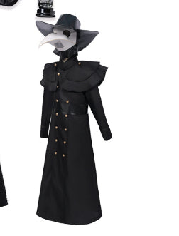 Halloween Dark Dungeon Hero Costume Crow Mouth Plague Doctor | Masks | Hats - Gloves