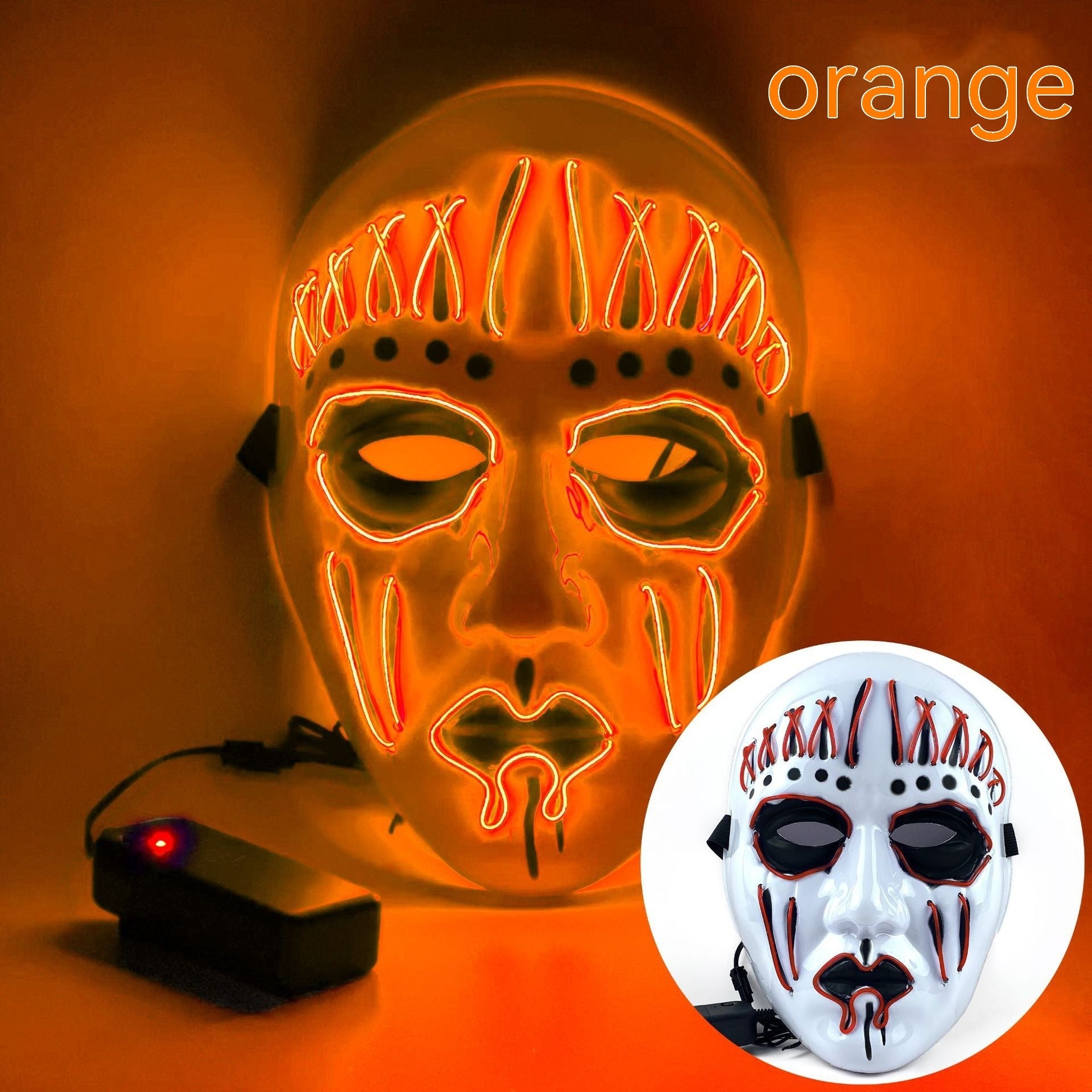 EL Cold Light Mask for Halloween Performance - Discount Halloween City