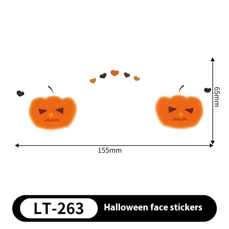 Halloween Makeup Stickers Dress Up Cute Painted - Discount Halloween City