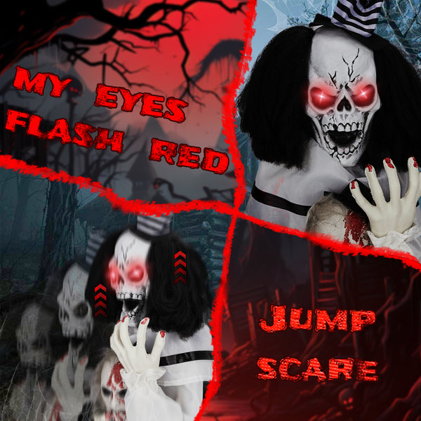 1.8ft Decoration Scary Clown - alternate view 6