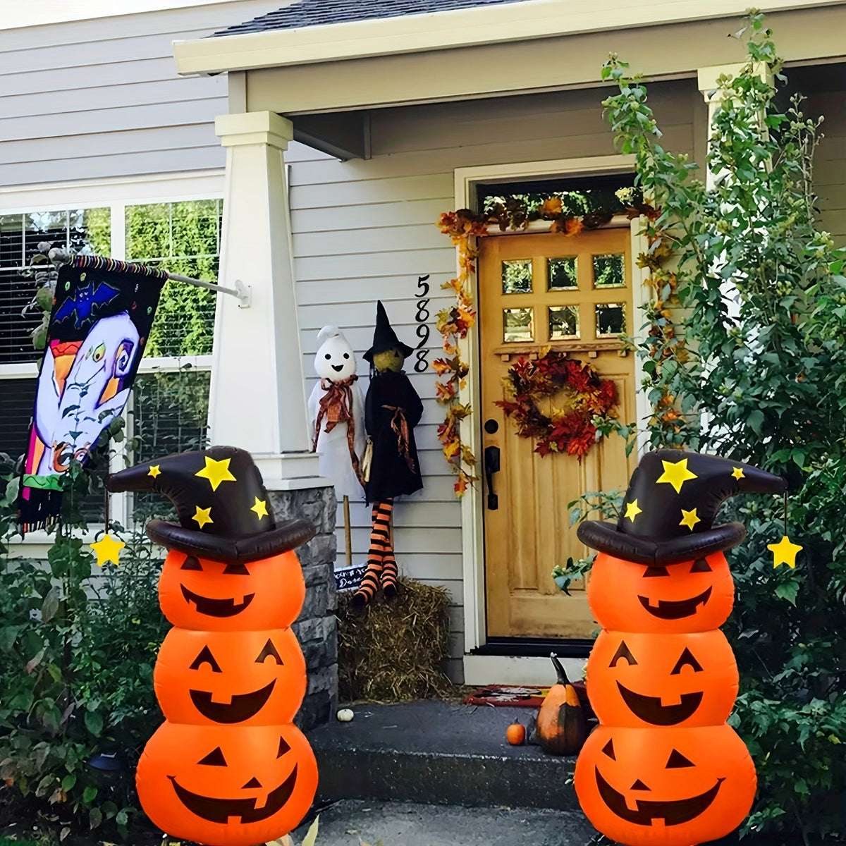 Giant Inflatable Pumpkin Halloween Decoration