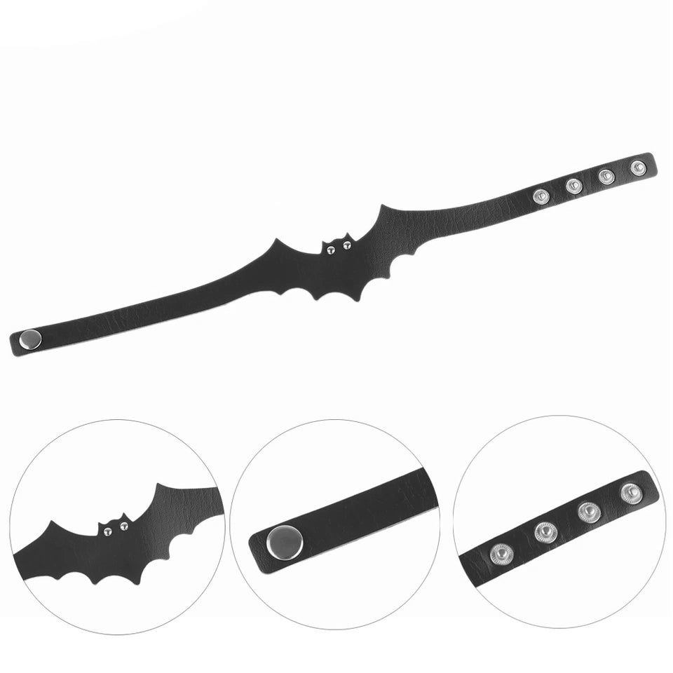 Bat PU Collar Choker