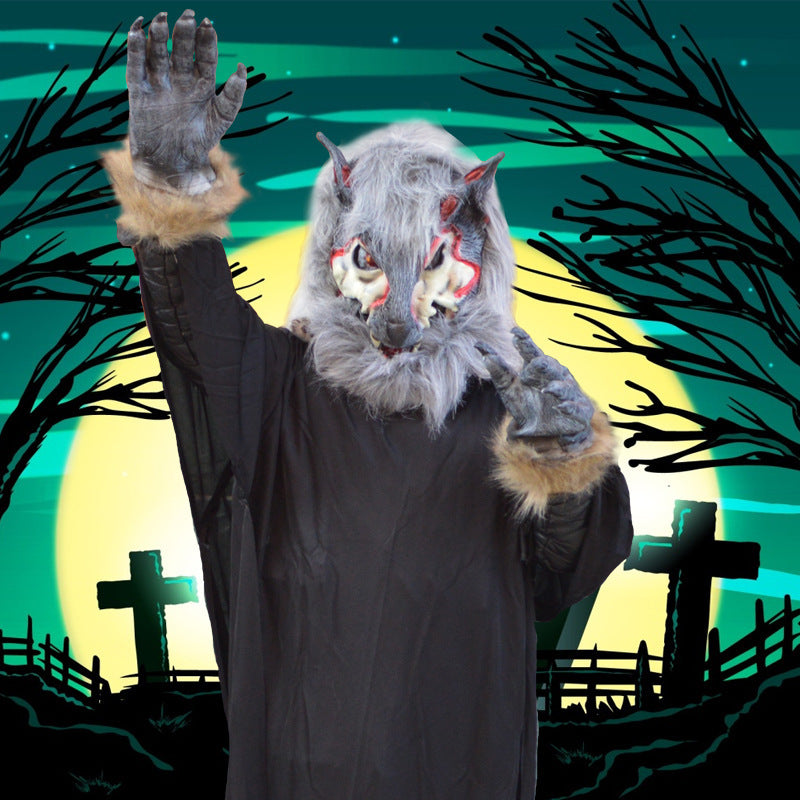 A Wolf Mask on a Halloween Stage - Discount Halloween City