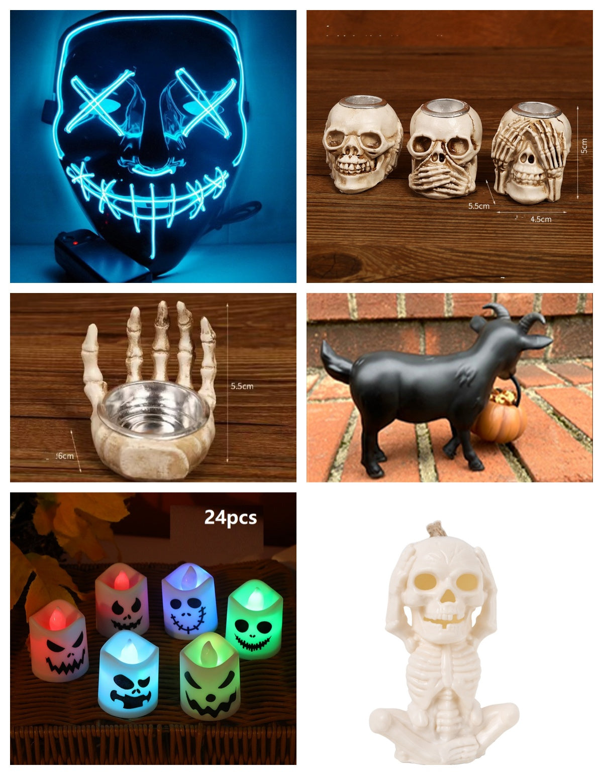 LED Horror Atmosphere Halloween Electronic Candle - Discount Halloween City