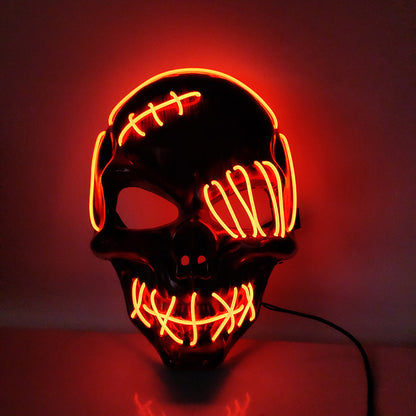 Scar One-eyed Pirate Mask Bloody Horror Cold Light Halloween - Discount Halloween City