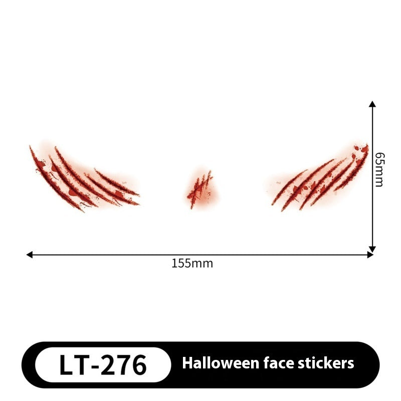 Halloween Makeup Stickers Dress Up Cute Painted - Discount Halloween City
