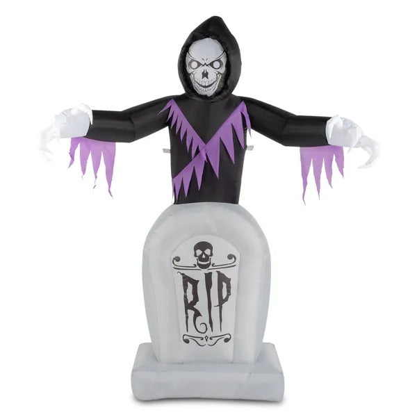 8ft Garden 3-Piece LED String Lights Grim Reaper and Grave - Discount Halloween City