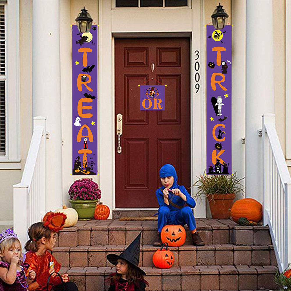 Halloween Decoration Outdoor Banner Couplets - Discount Halloween City