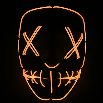 Halloween Led Glowing Full Face Mask - Discount Halloween City