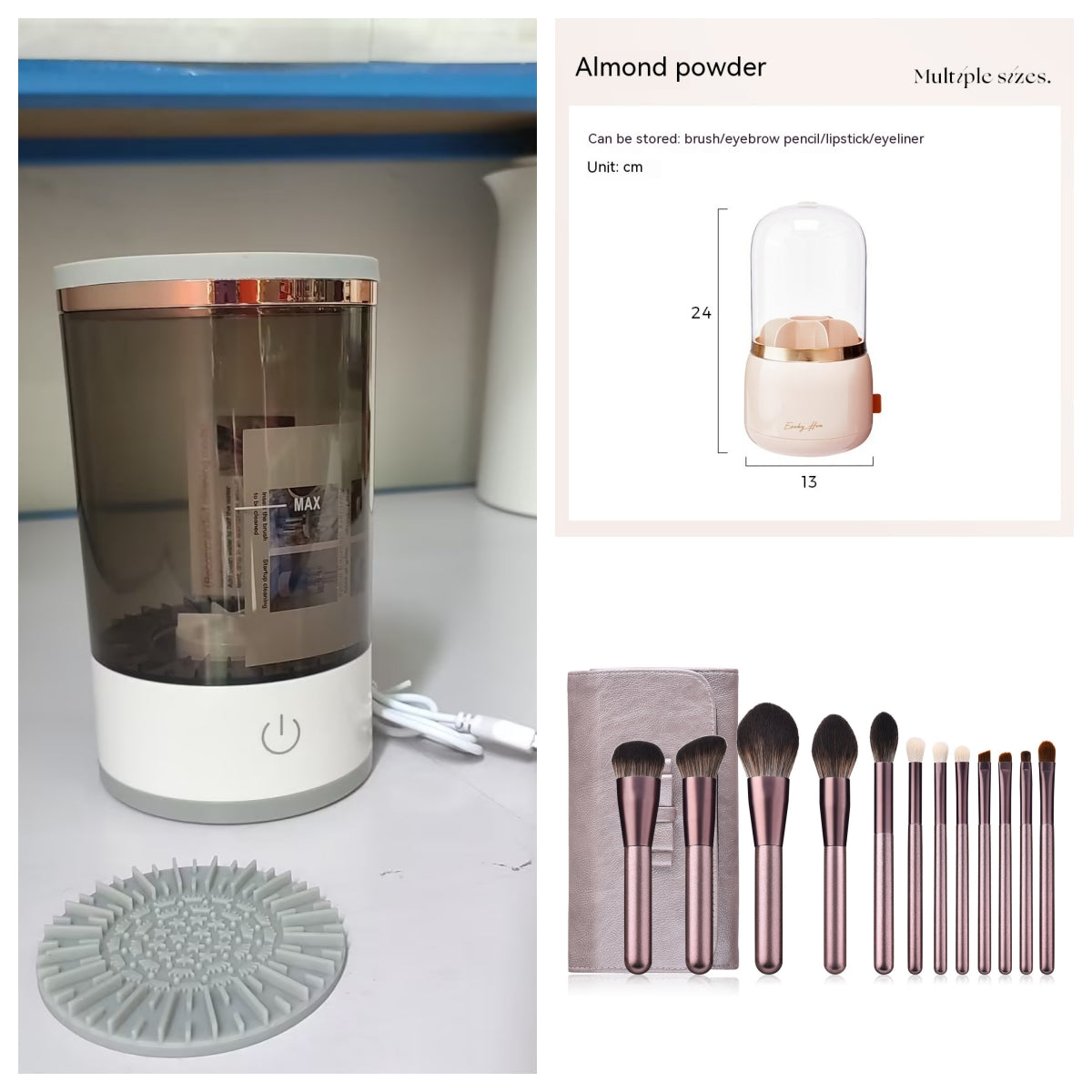 Women's Eye Shadow Brush Cleaning Tool Portable Electric - product image 24