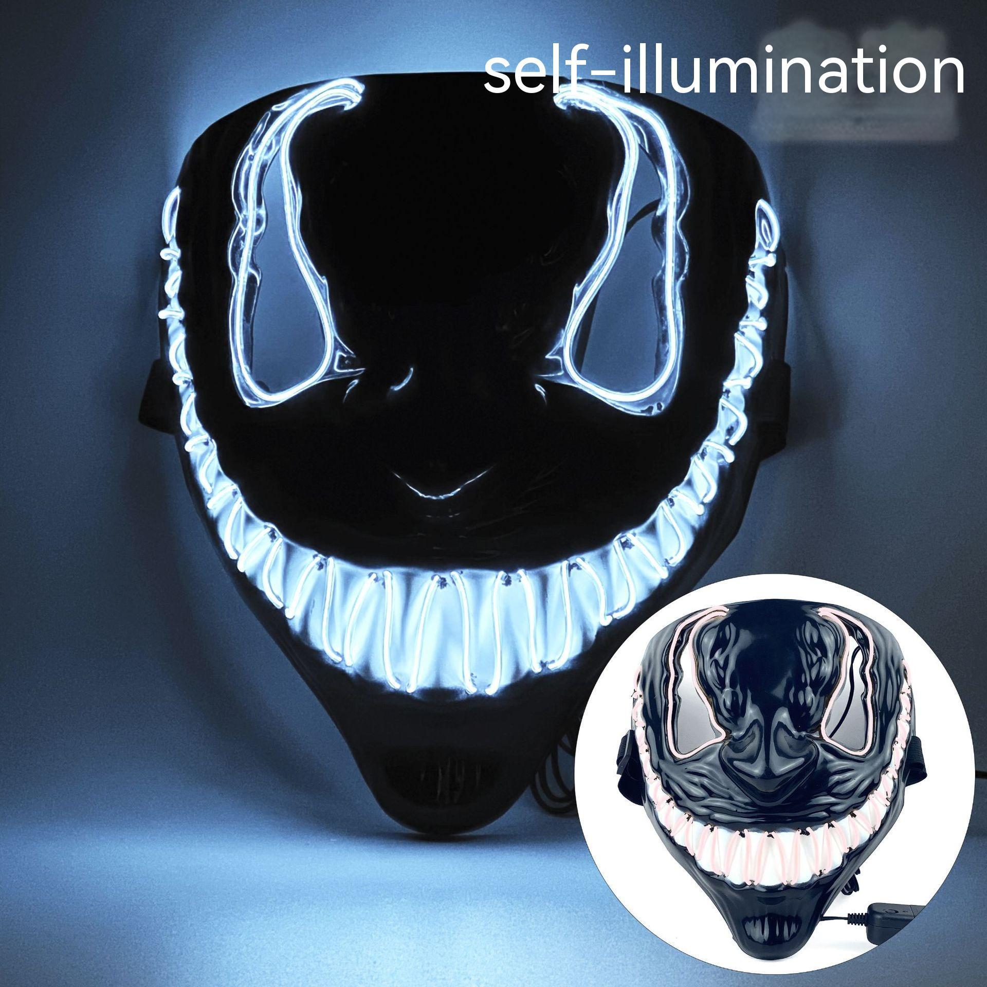 Halloween Horror LED Luminous Mask Dance Party - Discount Halloween City