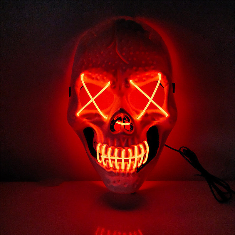 Halloween Skull Glowing Mask Bar Night Horror - Discount Halloween City