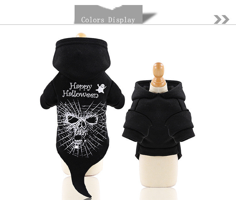 Halloween Pet Funny Black Skull Horror Make-up Cat - Discount Halloween City