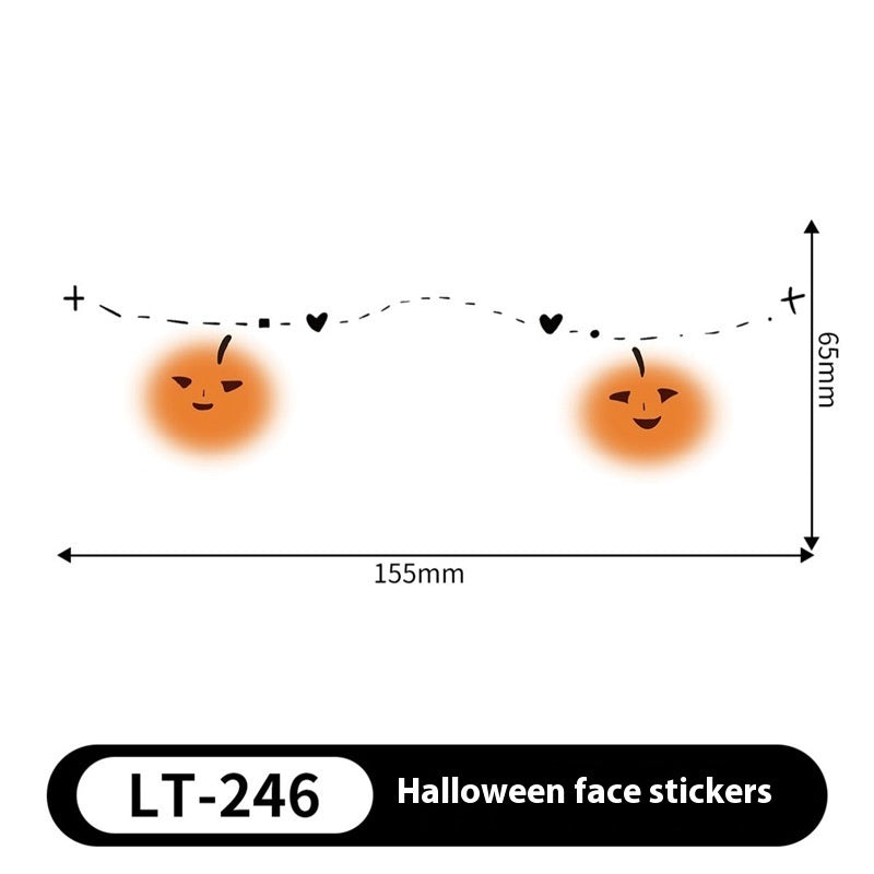 Halloween Makeup Stickers Dress Up Cute Painted - Discount Halloween City
