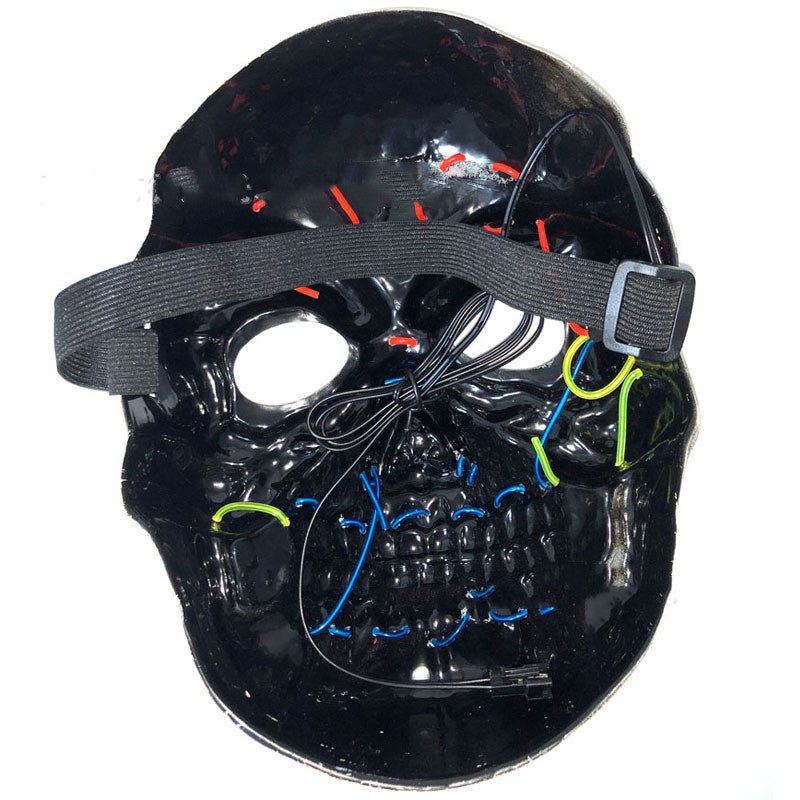 Halloween Skull LED Glowing Mask - Discount Halloween City