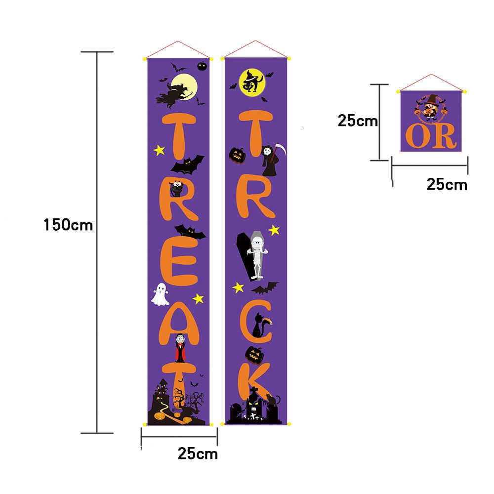 Halloween Decoration Outdoor Banner Couplets - Discount Halloween City