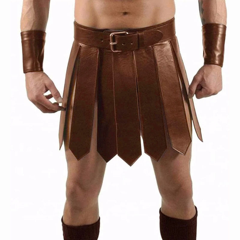 Halloween Men's Medieval Roman Skirt Samurai Costume - Discount Halloween City