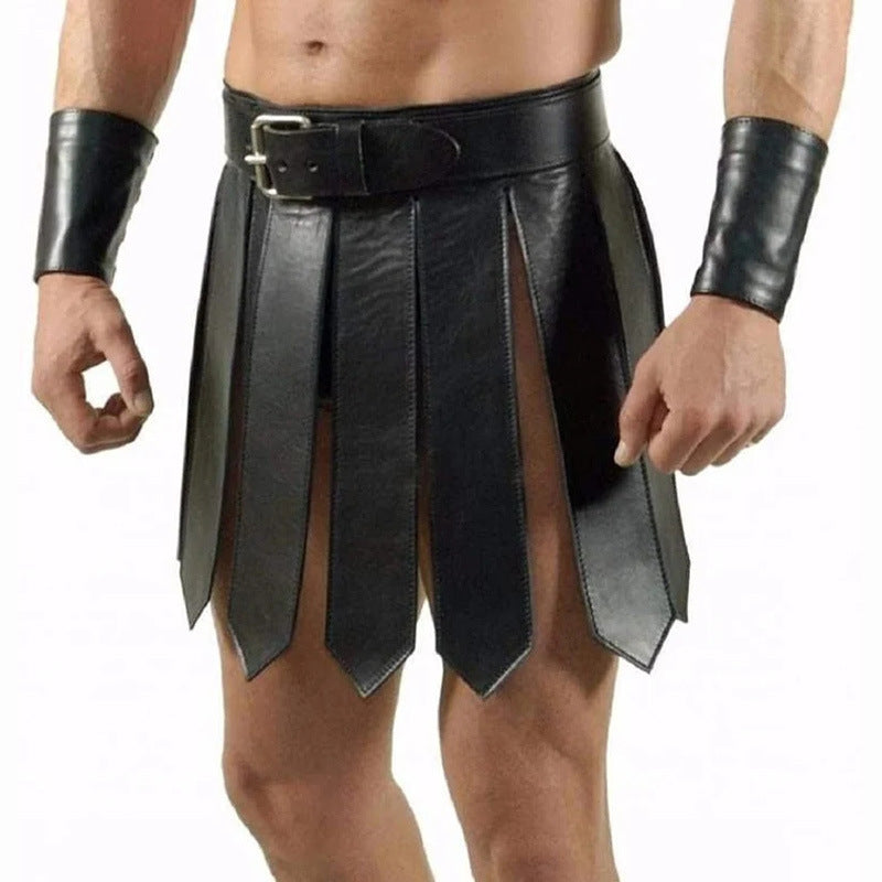 Halloween Men's Medieval Roman Skirt Samurai Costume - Discount Halloween City