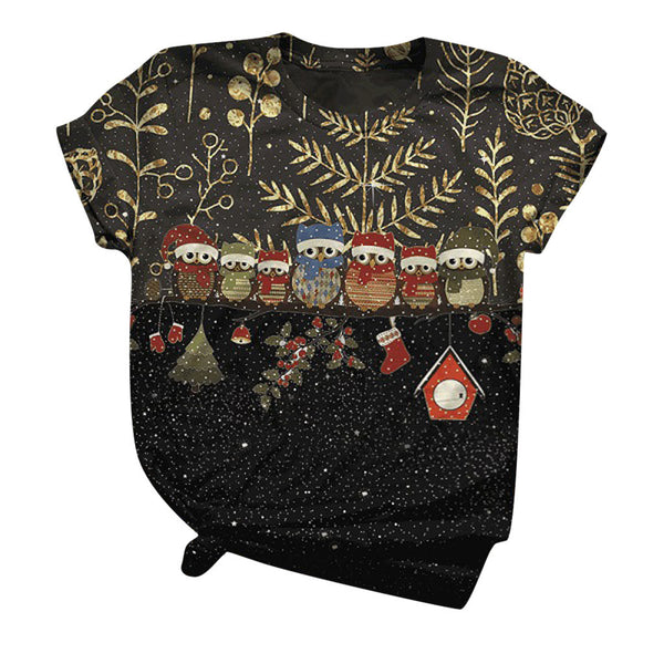 Snowman & Elk Christmas Costume T-Shirt - Discount Halloween City