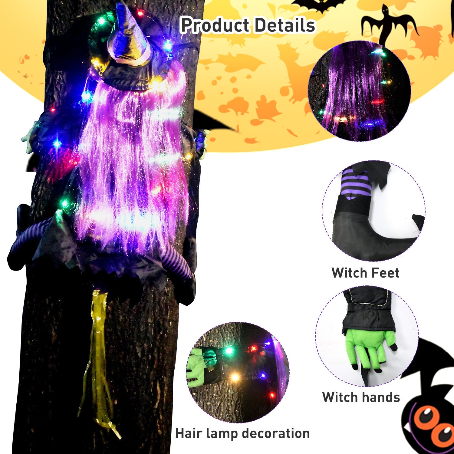 Decoration Climbing Trees Witch Hangings - alternate view 2