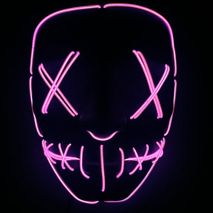 Halloween Led Glowing Full Face Mask - Discount Halloween City