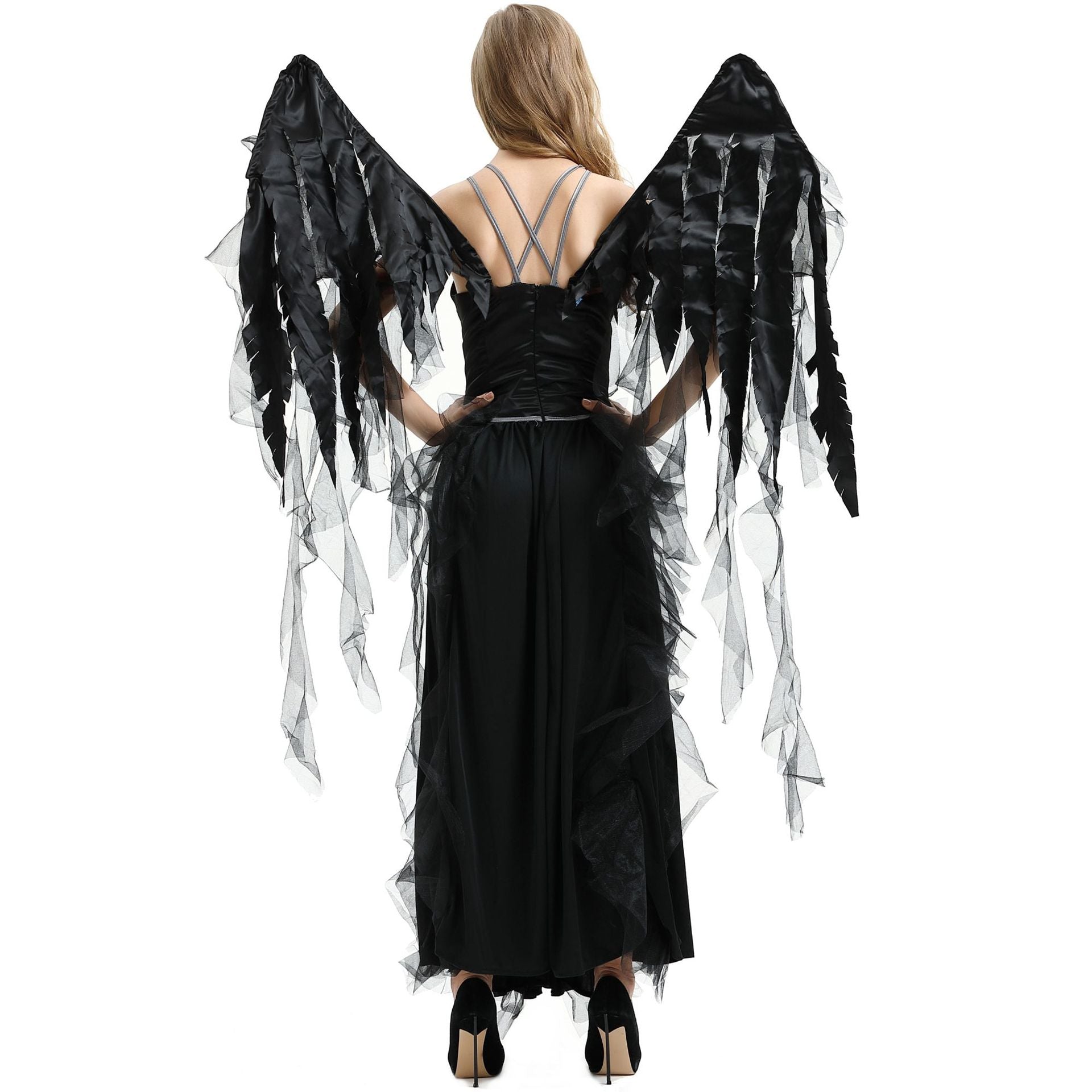 Women's Halloween Vampire Dark Angel Costume - Discount Halloween City