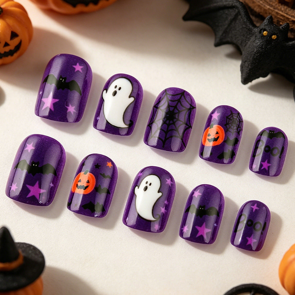Ghost Spiderweb Removable Fake Nails - alternate view 4