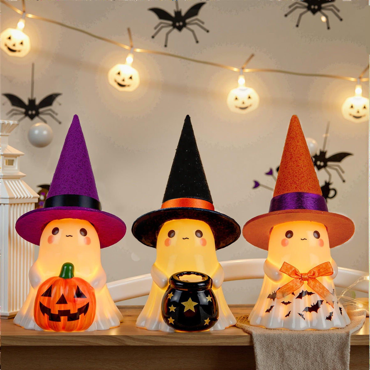 Halloween Ghost Lamp Decorative Crafts