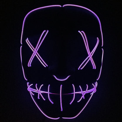 Halloween Led Glowing Full Face Mask - Discount Halloween City