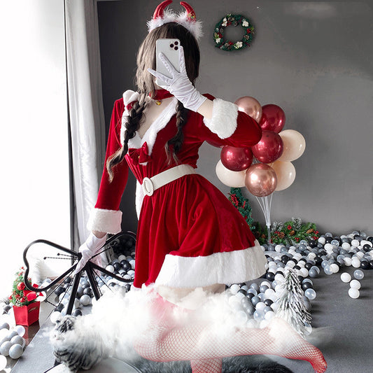 Net Red Anchor Uniform Temptation Sexy Halloween Christmas | Gloves | Costumes - Accessories