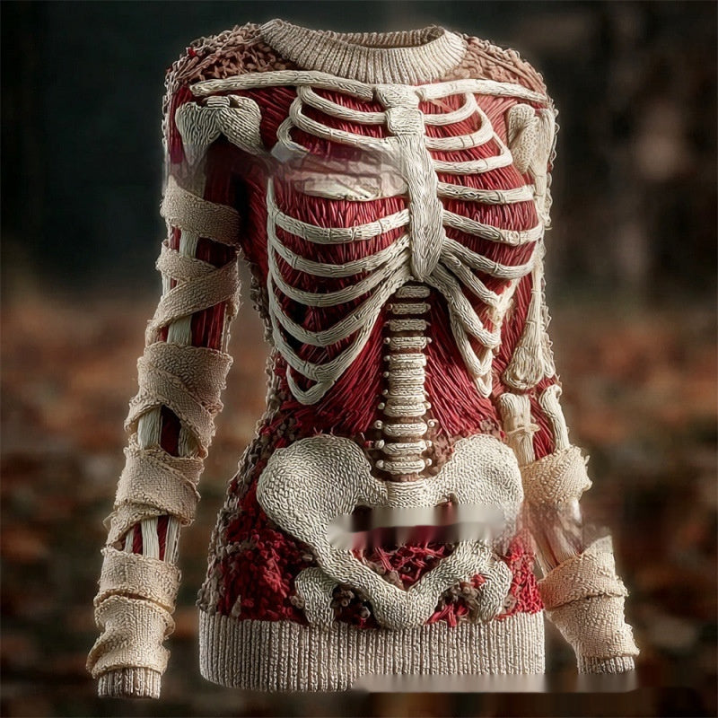Crew-neck Sweater Dress with a Halloween - product image 4