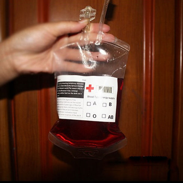 Transparent Food Grade PVC Drink Beverage Bag Vampire Blood