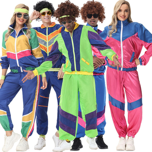 Halloween Retro Disco Baseball Uniform Costume - Costumes
