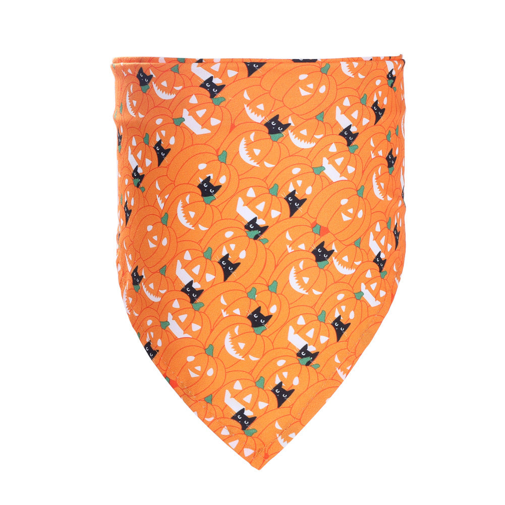Halloween Pet Bandana - 05 Black Pumpkin - product image 2