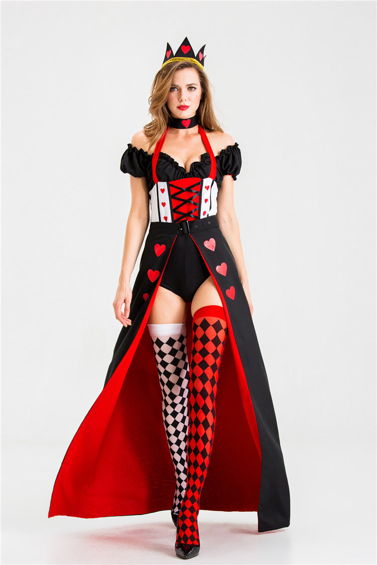 Queen of Hearts Queen Dress Uniform Halloween Costume - Discount Halloween City