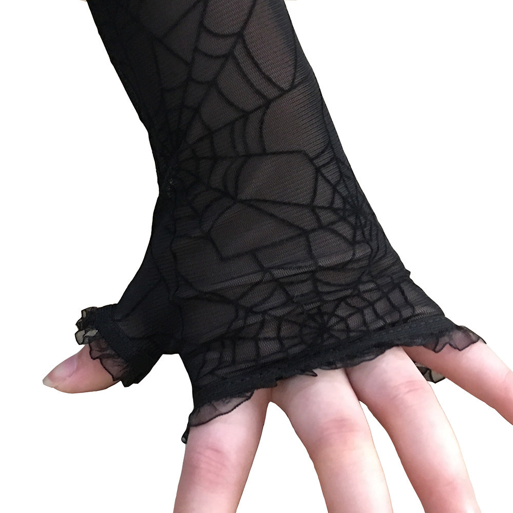 Spider Web Decoration Gloves - alternate view 6