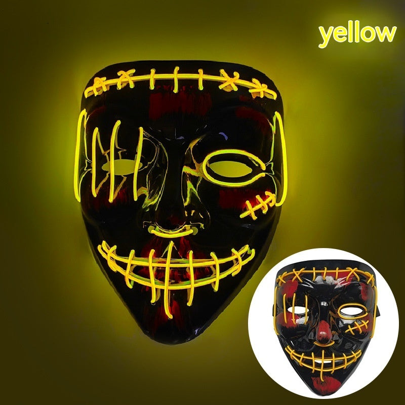 V-shaped Halloween Luminous Mask LED - Discount Halloween City