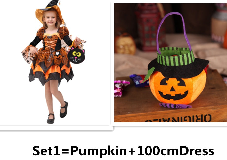 Halloween Kids Costume Witch Princess Dress - Discount Halloween City