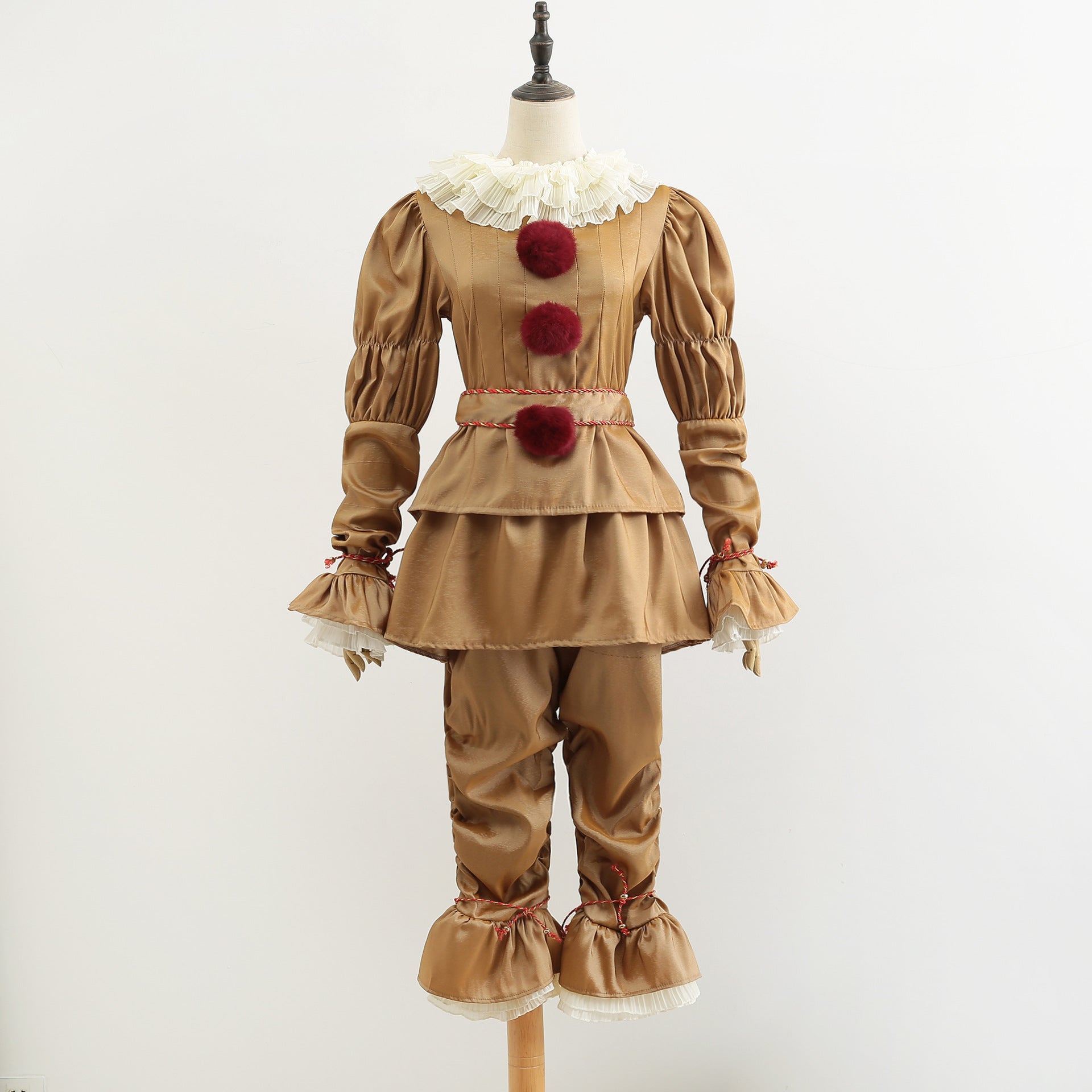 Clown Return Ghost Cos Red-Haired Sewer Clown Cosplay Halloween Costume - Discount Halloween City