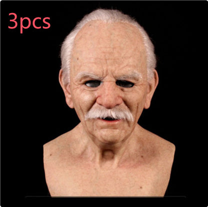 Funny Old Man Mask for Halloween Party - Discount Halloween City