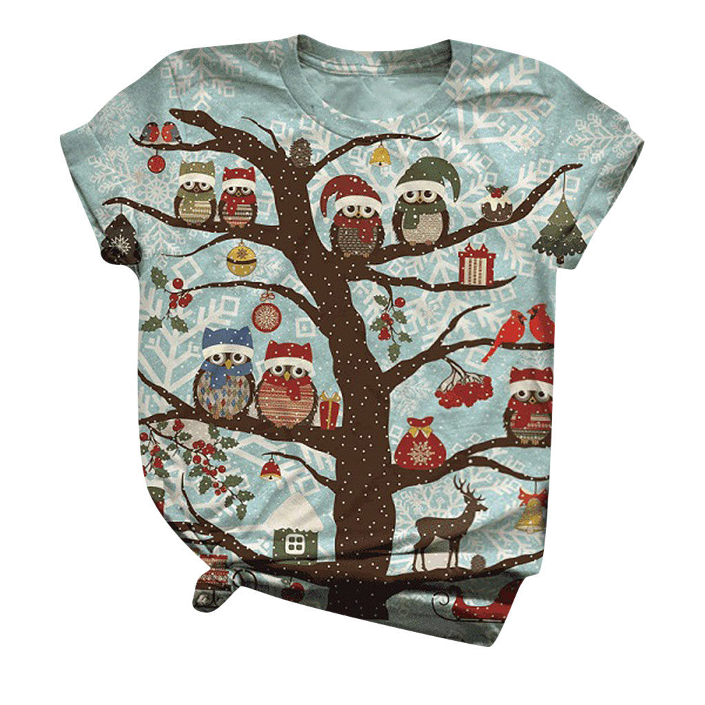 Christmas Costume Snowman Elk T-shirt Christmas T-shirt for - Discount Halloween City